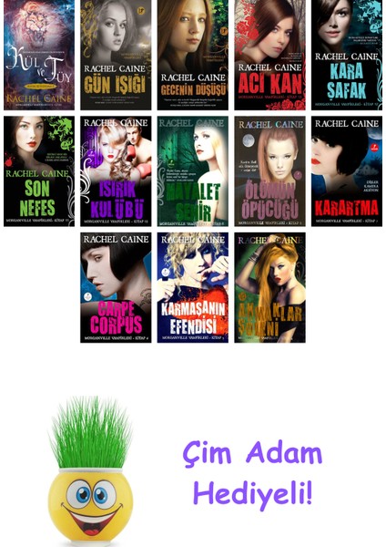 Rachel Caine 13 Kitap Seti + Çim Adam Hediye