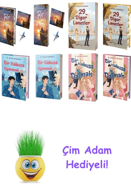 R. Ayça Kavraz 8 Kitap Seti + Çim Adam Hediye