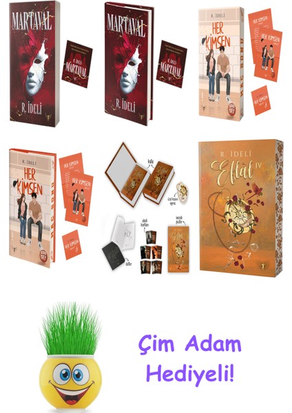 R. Ideli 6 Kitap Seti + Çim Adam Hediye