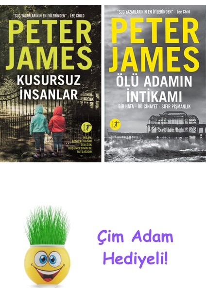Peter James 2 Kitap Seti + Çim Adam Hediye