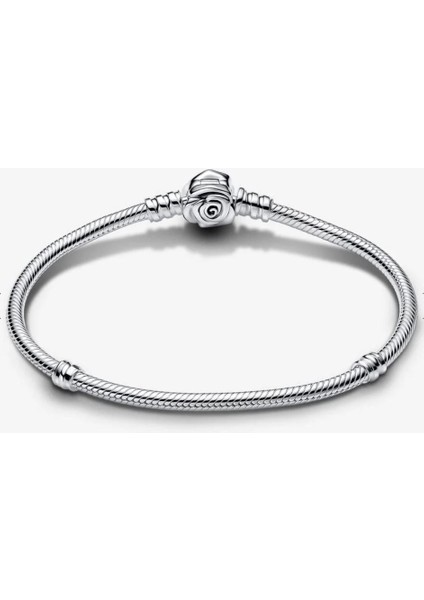 Gümüş Moments Açan Gül Klipsli Bileklik fiyatları