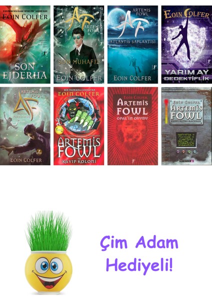 Eoin Colfer 8 Kitap Seti + Çim Adam Hediye