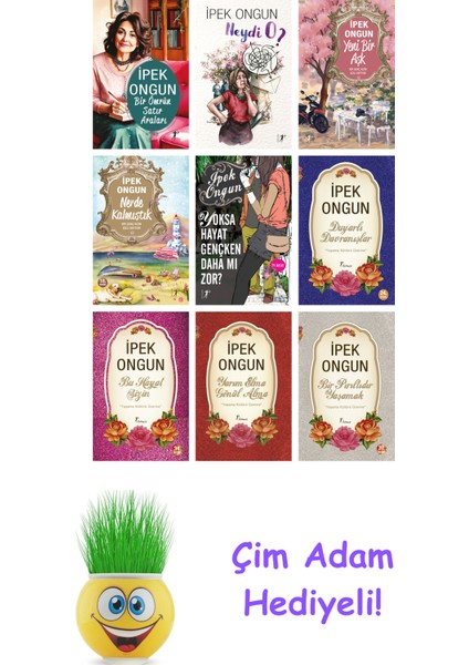 Ipek Ongun 9 Kitap Seti + Çim Adam Hediye