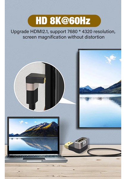 90 Derece HDMI Çevirici Dönüştürücü 8k fırsatları