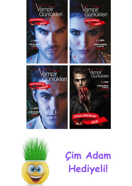 L. J. Smith 4 Kitap Seti + Çim Adam Hediye