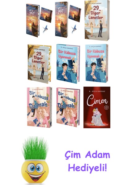 R. Ayça Kavraz 9 Kitap Seti + Çim Adam Hediye