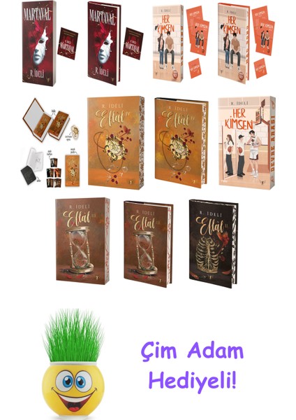 R. Ideli 11 Kitap Seti + Çim Adam Hediye
