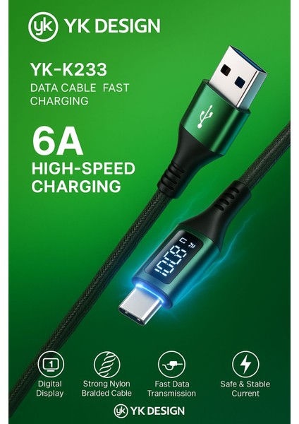 Yk Desıgn Şarj Kablosu fiyatları