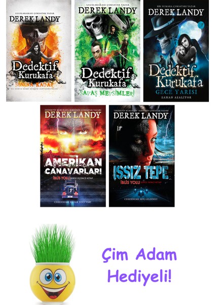 Derek Landy 5 Kitap Seti + Çim Adam Hediye