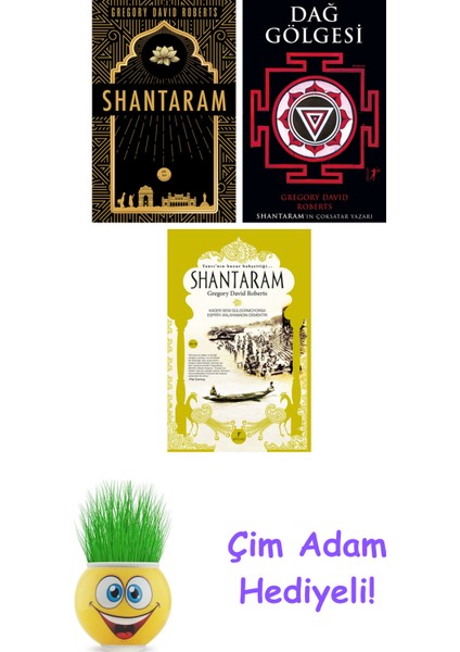 Gregory David Roberts 3 Kitap Seti + Çim Adam Hediye