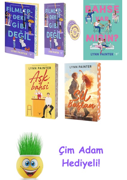 Lynn Painter 5 Kitap Seti + Çim Adam Hediye