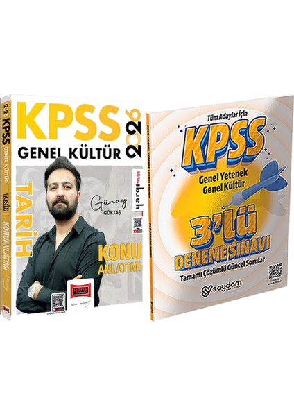 2026 Kpss Tarih Konu Anlatımı (Günay Göktaş) - 3 Deneme