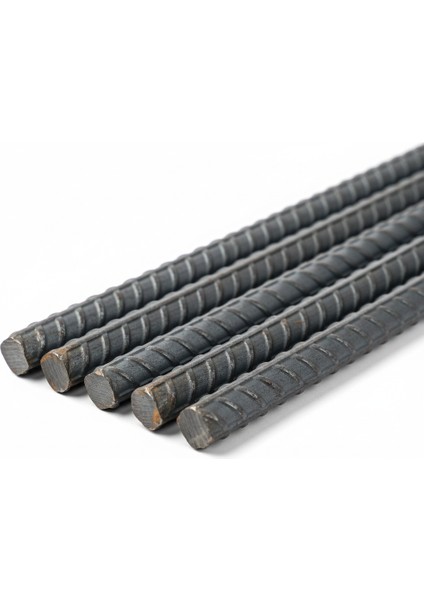 5 Adet x 2 Metre 8 mm Demir Çubuk (Demir Kazık) – Kaynaklanabilir Yuvarlak Demir, Kafes ve Bahçe