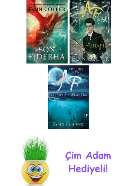 Eoin Colfer 3 Kitap Seti + Çim Adam Hediye