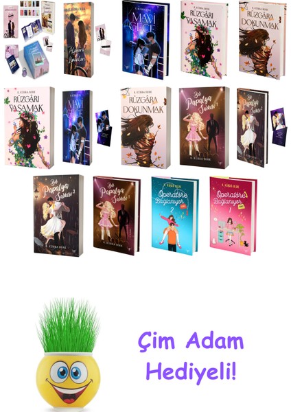 K. Kübra Berk 14 Kitap Seti + Çim Adam Hediye