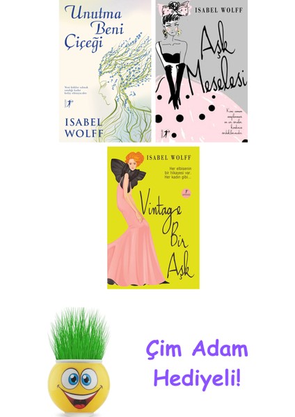 Isabel Wolff 3 Kitap Seti + Çim Adam Hediye