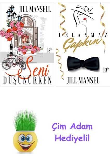 Jill Mansell 2 Kitap Seti + Çim Adam Hediye