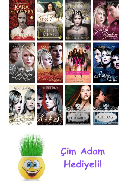 Richelle Mead 12 Kitap Seti + Çim Adam Hediye
