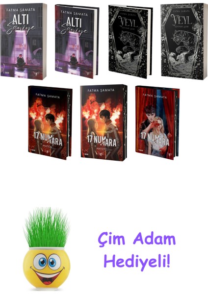 Fatma Şamata 7 Kitap Seti + Çim Adam Hediye