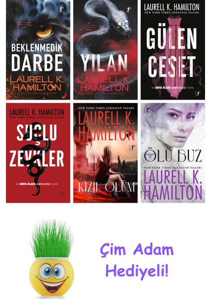 Laurell K. Hamilton 6 Kitap Seti + Çim Adam Hediye