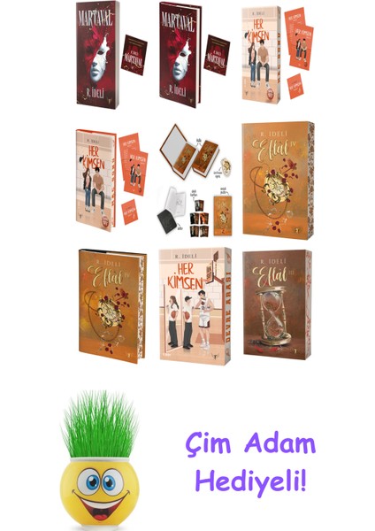 R. Ideli 9 Kitap Seti + Çim Adam Hediye