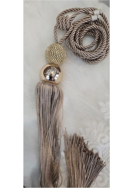 KANTAR M.S Lüks taşlı Metal Püsküllü Perde Bağı1 Adet fiyatları