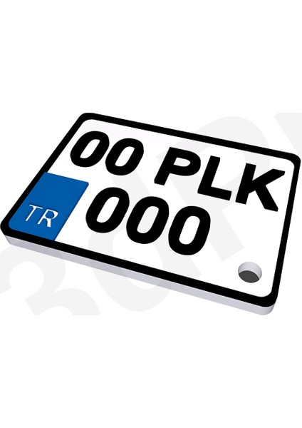 | Kişiselleştirilebilir Motor Plaka Anahtarlık | 2 Adet modelleri