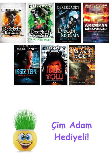 Derek Landy 7 Kitap Seti + Çim Adam Hediye