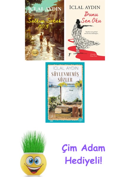 Iclal Aydın 3 Kitap Seti + Çim Adam Hediye