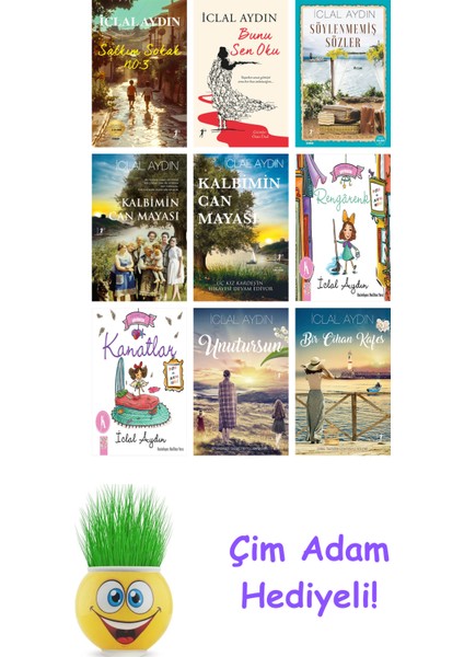 Iclal Aydın 9 Kitap Seti + Çim Adam Hediye
