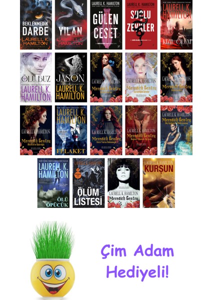 Laurell K. Hamilton 19 Kitap Seti + Çim Adam Hediye