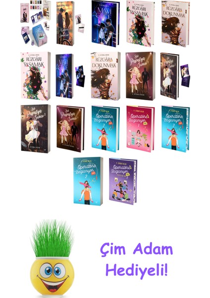 K. Kübra Berk 17 Kitap Seti + Çim Adam Hediye