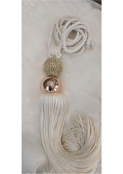 KANTAR M.S Lüks taşlı Metal Püsküllü Perde Bağı 1 Adet fiyatları