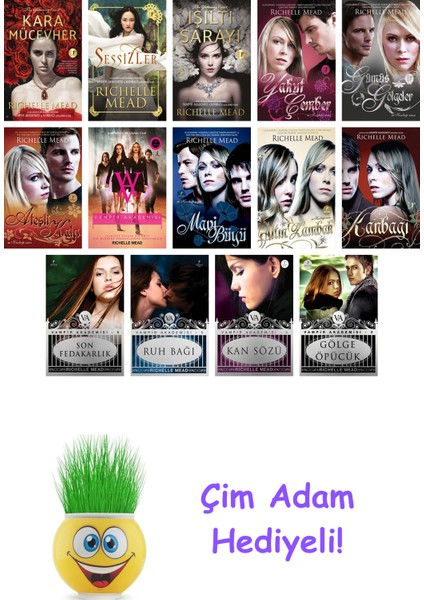 Richelle Mead 14 Kitap Seti + Çim Adam Hediye