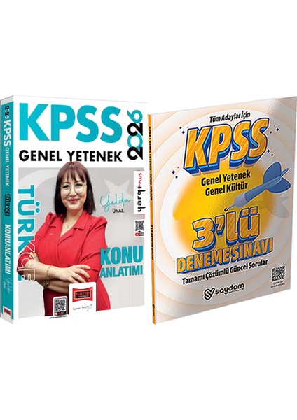 2026 Kpss Türkçe Konu Anlatımı (Yelda Ünal) - 3 Deneme