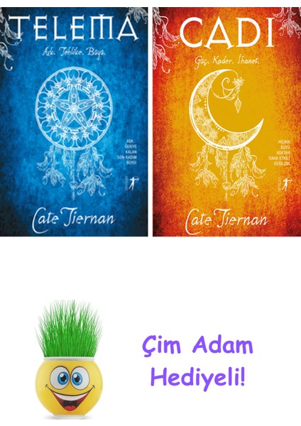 Cate Tiernan 2 Kitap Seti + Çim Adam Hediye