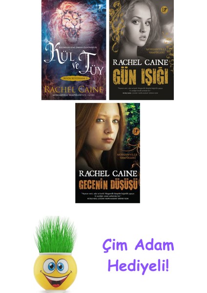Rachel Caine 3 Kitap Seti + Çim Adam Hediye