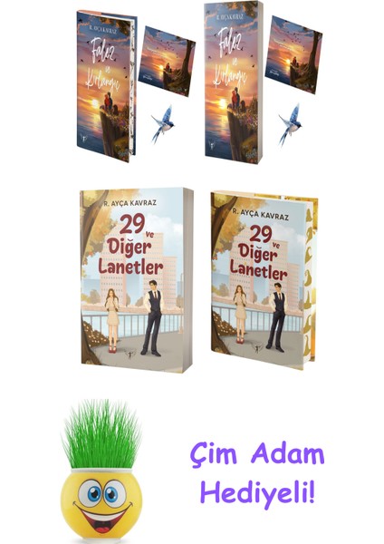 R. Ayça Kavraz 4 Kitap Seti + Çim Adam Hediye