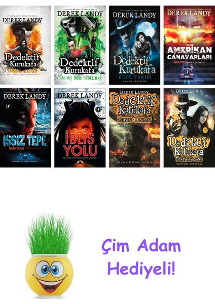 Derek Landy 8 Kitap Seti + Çim Adam Hediye