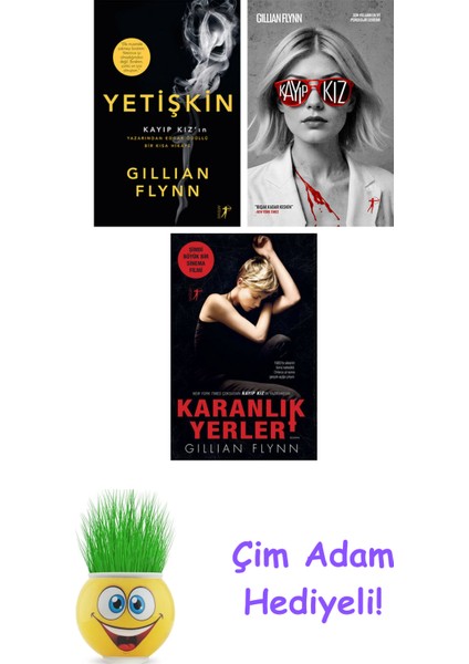 Gillian Flynn 3 Kitap Seti + Çim Adam Hediye