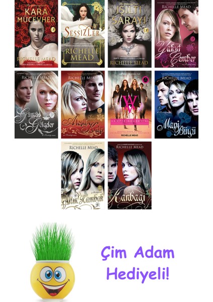 Richelle Mead 10 Kitap Seti + Çim Adam Hediye