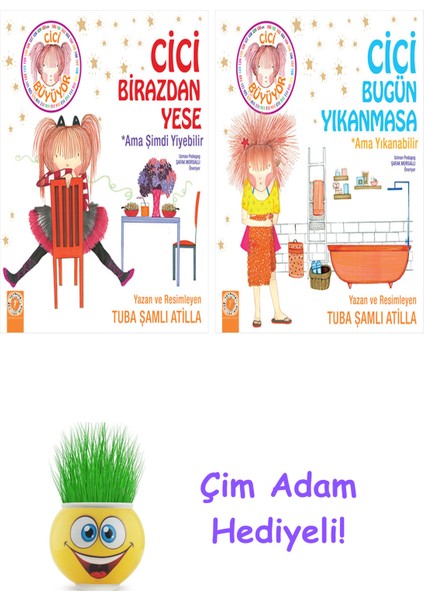 Tuba Şamlı Atilla 2 Kitap Seti + Çim Adam Hediye