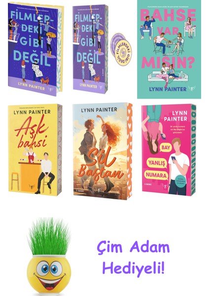 Lynn Painter 6 Kitap Seti + Çim Adam Hediye