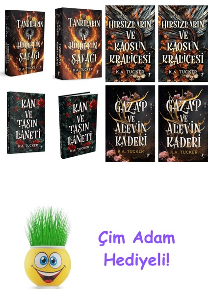 K. A. Tucker 8 Kitap Seti + Çim Adam Hediye