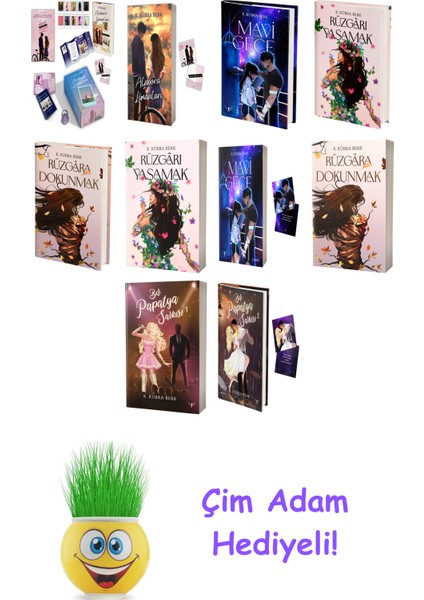 K. Kübra Berk 10 Kitap Seti + Çim Adam Hediye