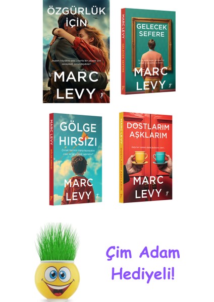 Marc Levy 4 Kitap Seti + Çim Adam Hediye