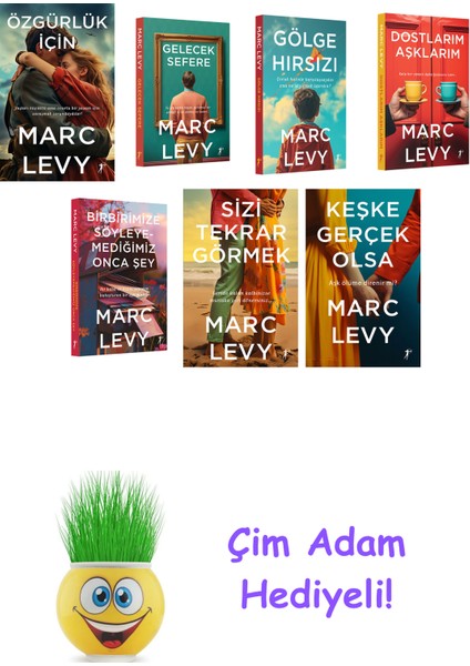 Marc Levy 7 Kitap Seti + Çim Adam Hediye