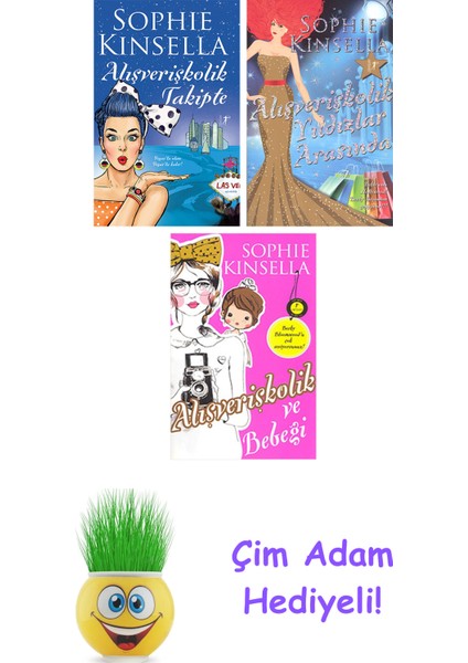 Sophie Kinsella 3 Kitap Seti + Çim Adam Hediye