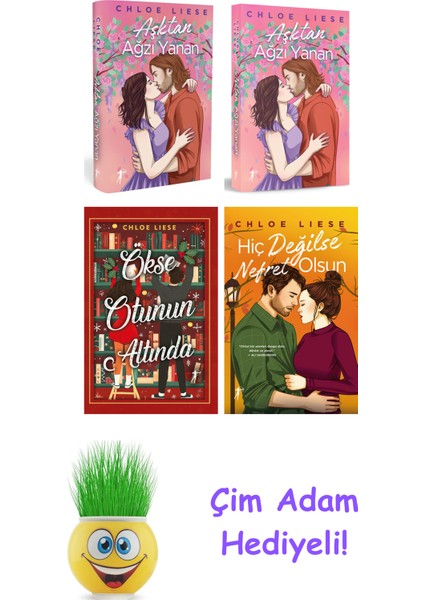 Chloe Liese 4 Kitap Seti + Çim Adam Hediye