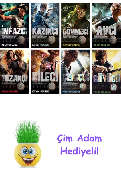 Kevin Hearne 8 Kitap Seti + Çim Adam Hediye